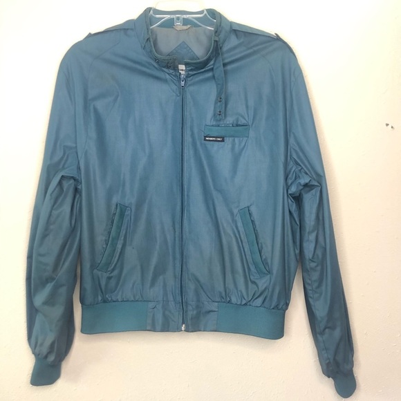 Vintage Members Only Blue Jacket Sz 46 - Picture 9 of 14